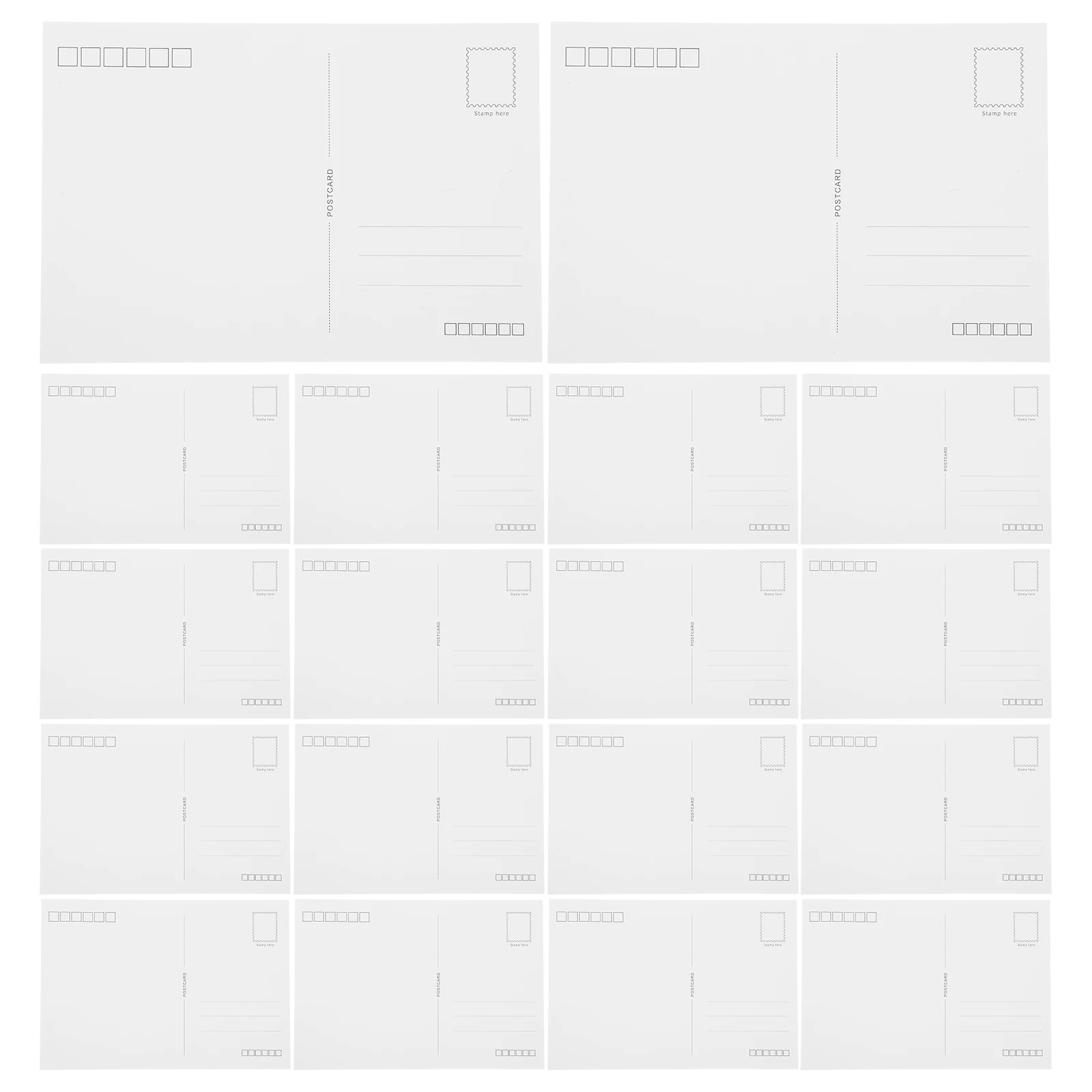 

20 Blank White Card Stock Paper Holiday Birthday Birthday Cards Christmas Handmade Greeting Cards