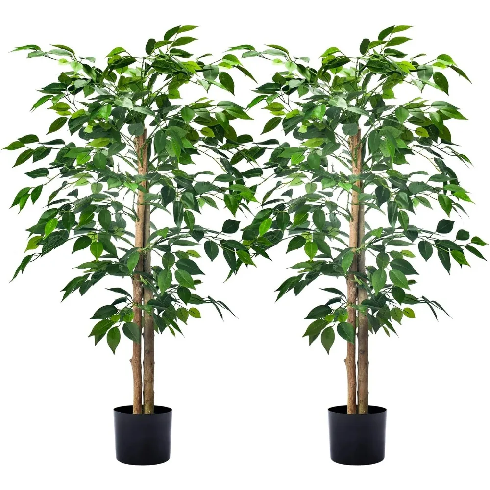 

Artificial Ficus Trees with Realistic Leaves and Natural Trunk,Outdoor Decoration