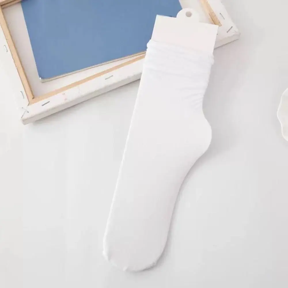

10Pairs Pinstripe Women's Ultra-thin Socks Breathable Mid-calf JK Lolita Pile Socks Comfortable Hosiery Ice Silk Tube Socks