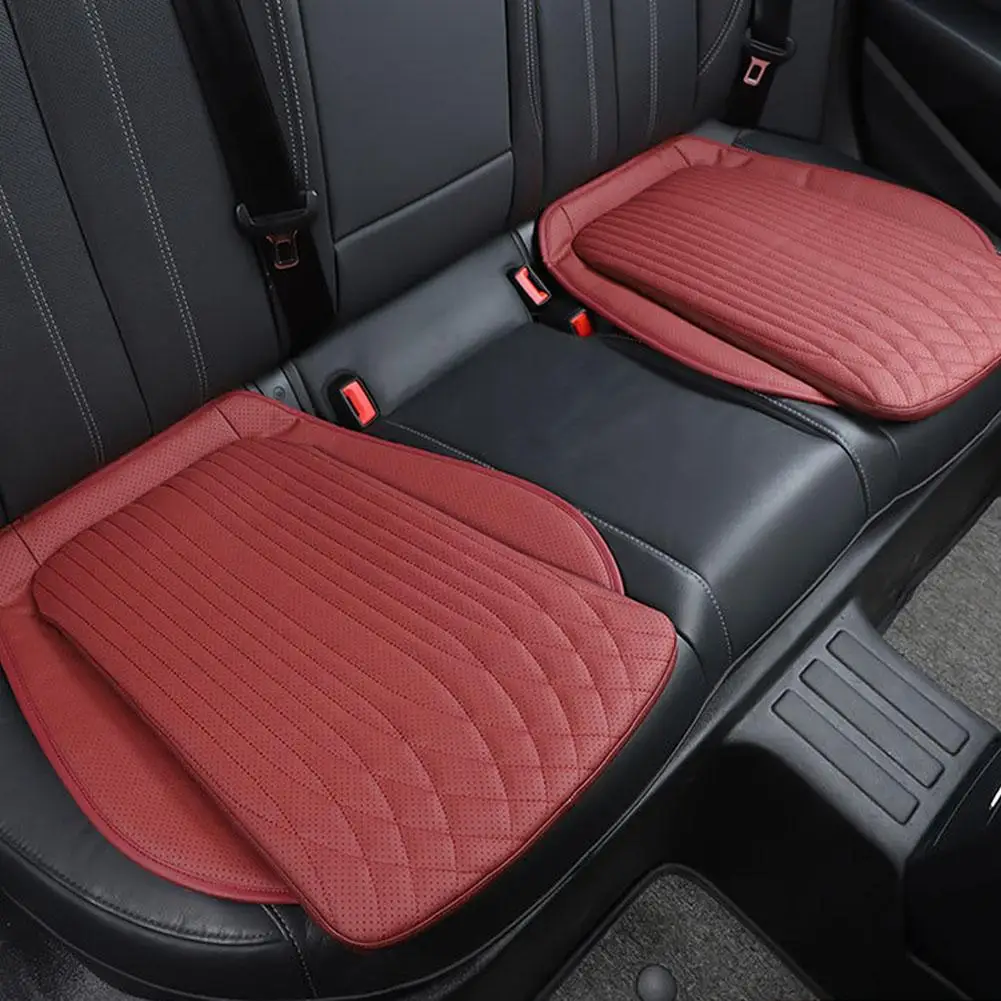Breathable Car Seat Cushion Luxury Leather Commercial Vehicle Non-slip Support Pad Universal High Rebound Sponge Seat Cover