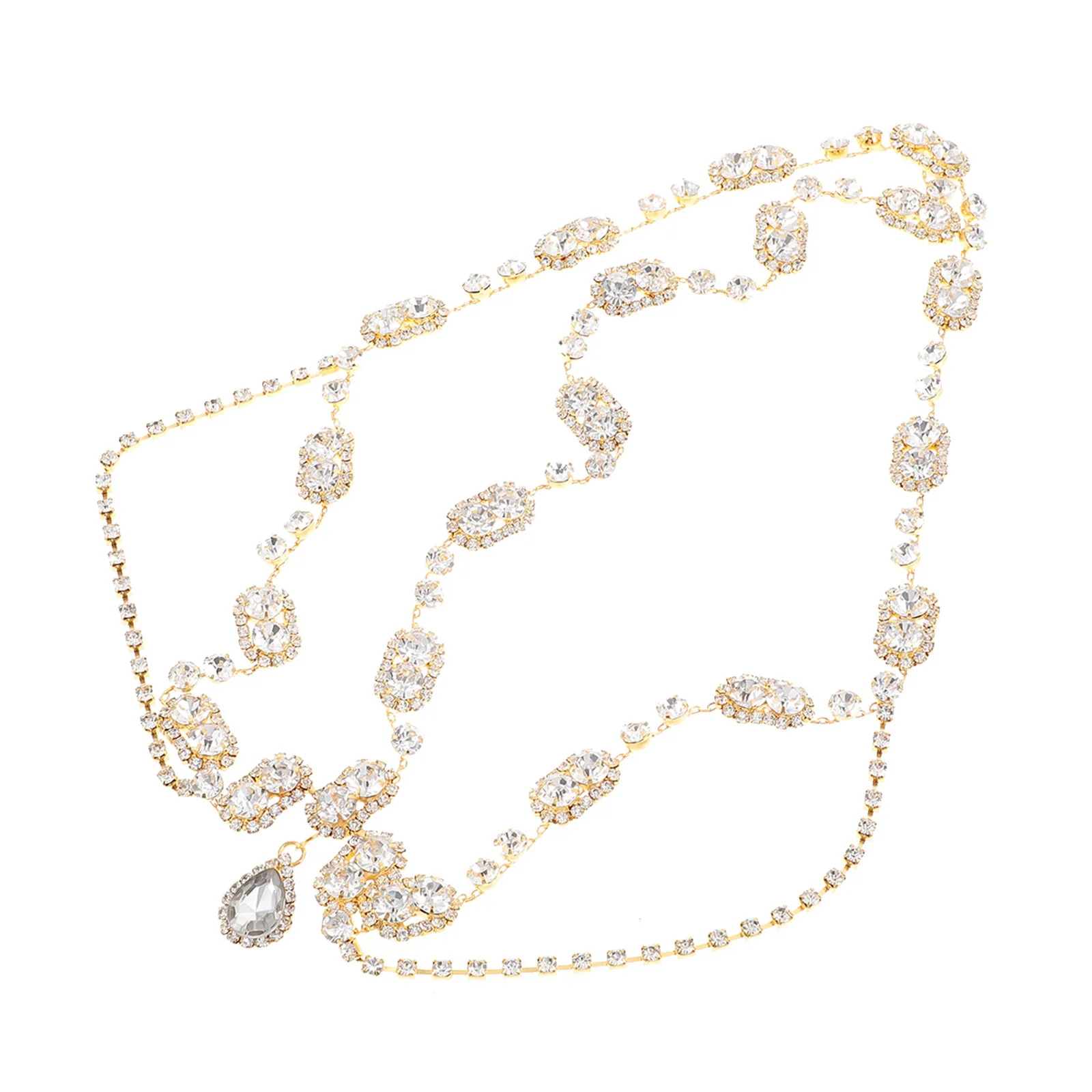 

Rhinestone Hair Chain Bride Wedding Headwear Chic Elegant Forehead Chain Rhinestone Headdress Wedding Hair Wear