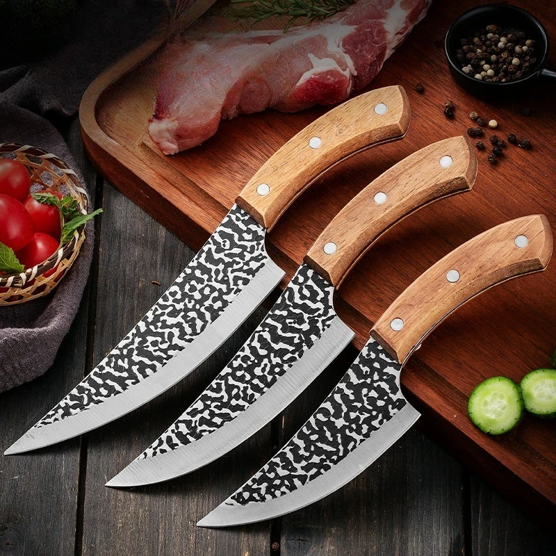 

Handmade Forged Kitchen Knife Butcher Knife Boning Knives Meat Cleaver Vegetables Cutter Professional Household Chef Cook Knife