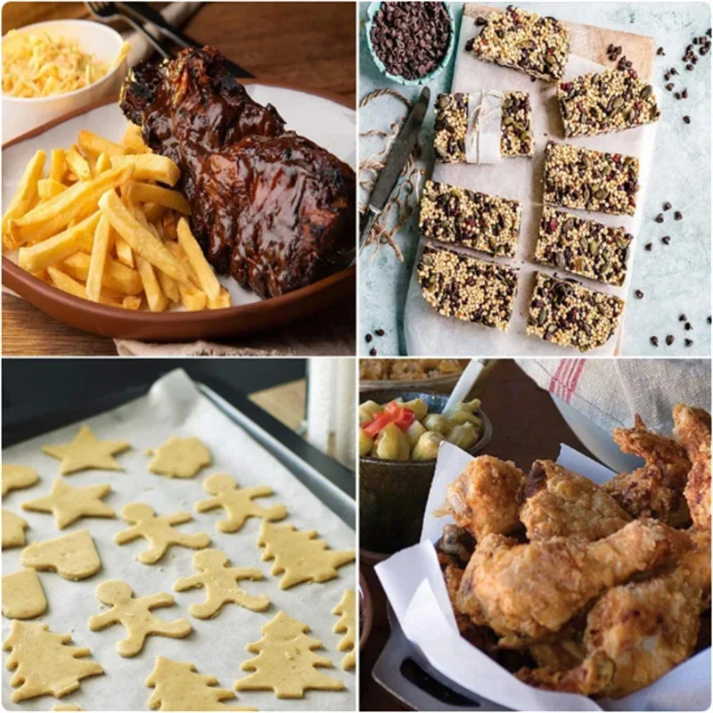 10/20/50 متر الخبز ورقة الشواء على الوجهين زيت السيليكون ورقة البرشمان مستطيل فرن النفط ورقة ورق الخبز مخبز شواء الطرف