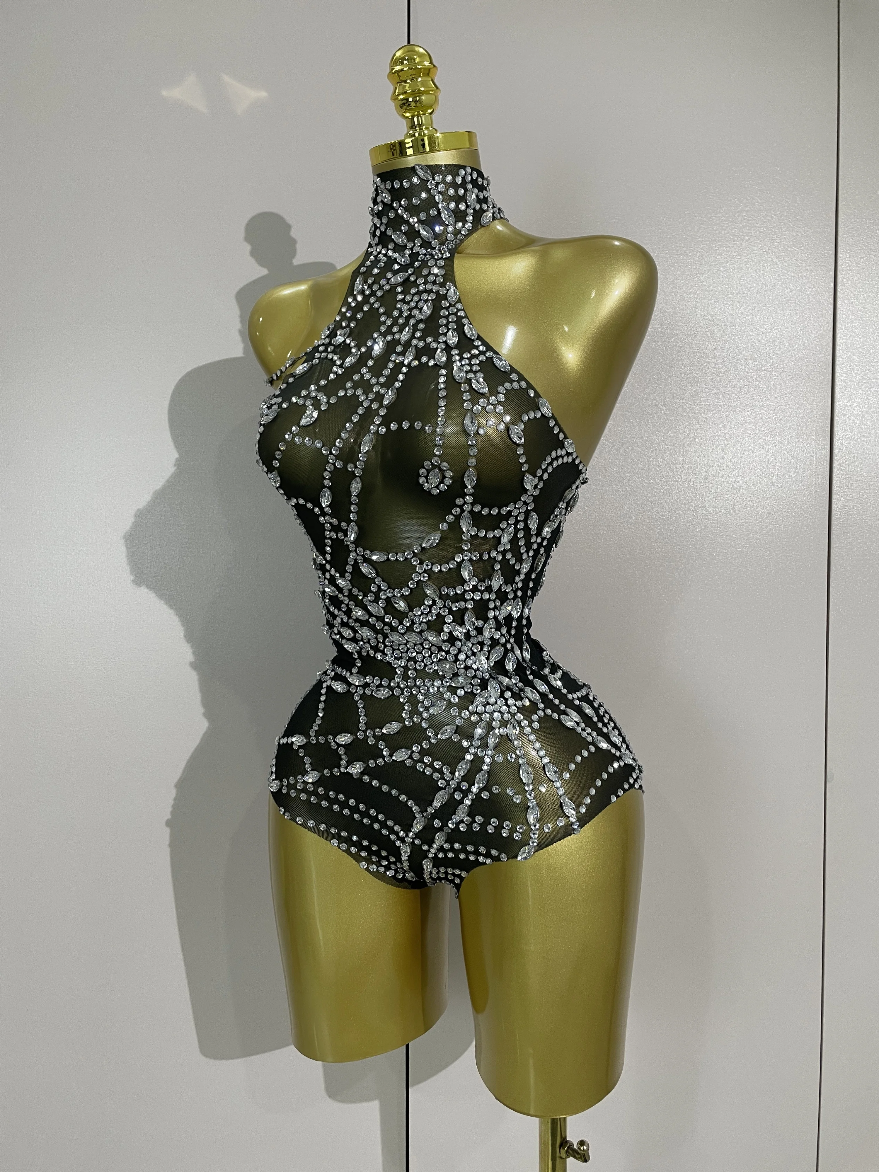 

НОВИНКА! Блестящие сетчатые боди с эффектом бриллиантов для женщин: сексуальные, эластичные, для вечерних мероприятий, ночных клубов, баров, вечеринок, шоу, одежда для гоу-гоу танцовщиц, сценический костюм.