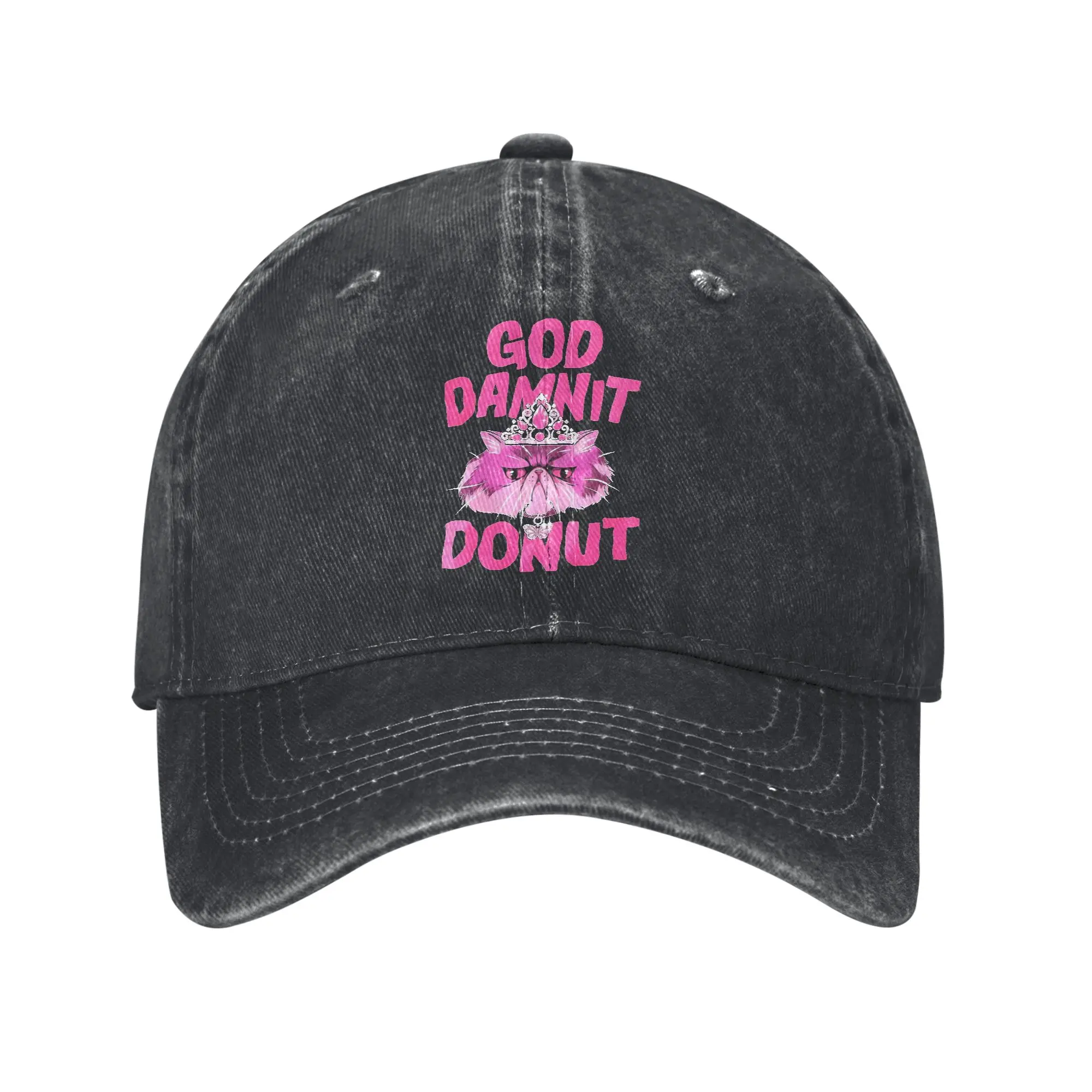Dungeon Crawler Carl Donut Unisex Style Baseball Caps  Distressed Washed Hats Cap Fashion Outdoor Workouts  Adjustable Headwear