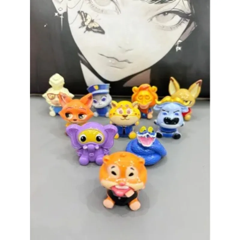 Zootopia Surprise Mini boîte aveugle mignonne figurines à collectionner décor de bureau ornement de bureau nouveauté cadeaux pour les enfants