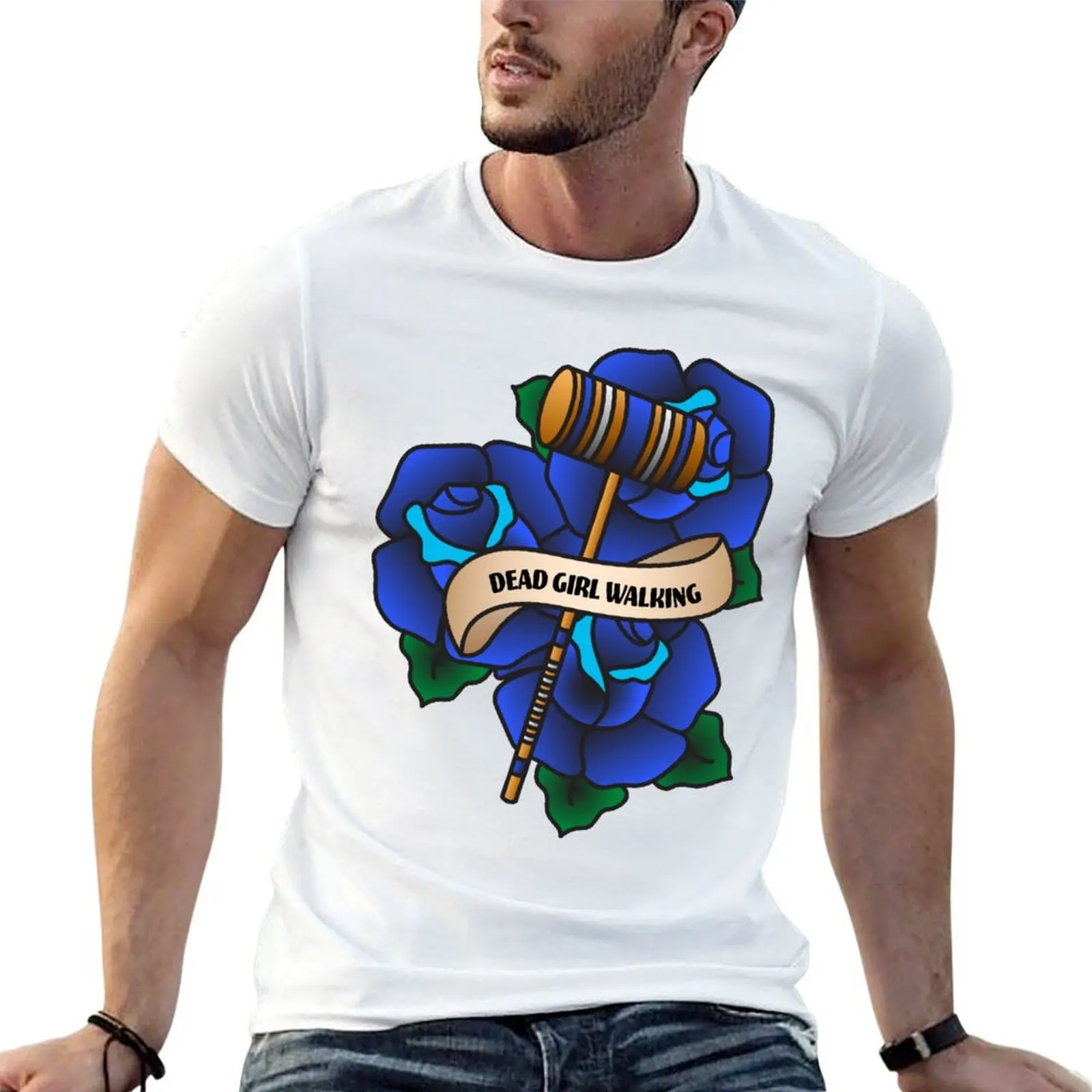 dead-girl-walking-nouvel-taille-t-shirt-homme-t-shirts-pour-homme-homme-t-shirts-coton-t-shirt