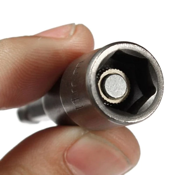 ABRE-8Pcs Juego de taladros de tuerca magnética hexagonal de 1/4 pulgadas, brocas de impacto métricas, adaptador de 6 a 13Mm