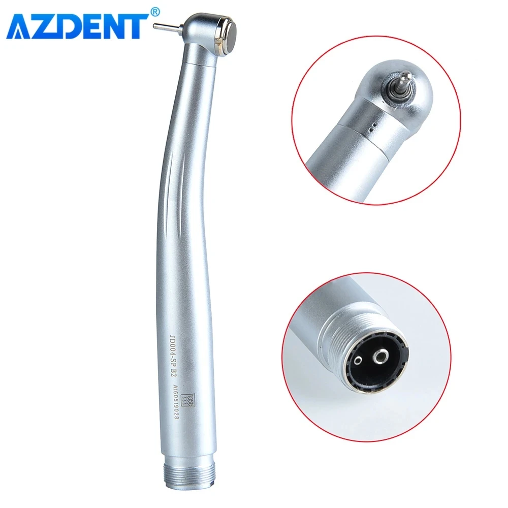 Dental High Speed Handpiece AZDENT Standard Head Push Button Single Water Spray 2/4 Holes Dentistry Tool