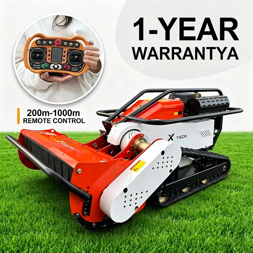 Robotic Smart Lawn Mower Self-Propelled Industrial Grade 48V Wireless Automatic Grass Trimmer 420CC/678CC/764CC Engine