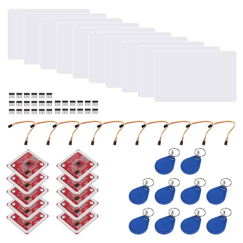 B68A 10PCS PN532 RFID Wireless Module V3 User Kits Reader Writer Mode IC S50 Card PCB Attenna I2C IIC SPI HSU