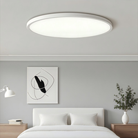 16Inch Large-sized LED Ceiling Light Fixtures Living Room Bedroom Study Minimalist Panel Lights Wall Switch 35W No Flicker Home