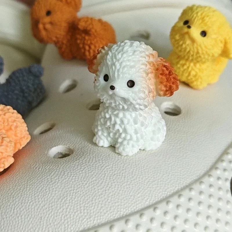1/10PCS Interesting Shoe Buckle Cute Puppy Shoe Charms Decoration For Clogs Removable ABS DIY Shoe Accessories Perfect Gift