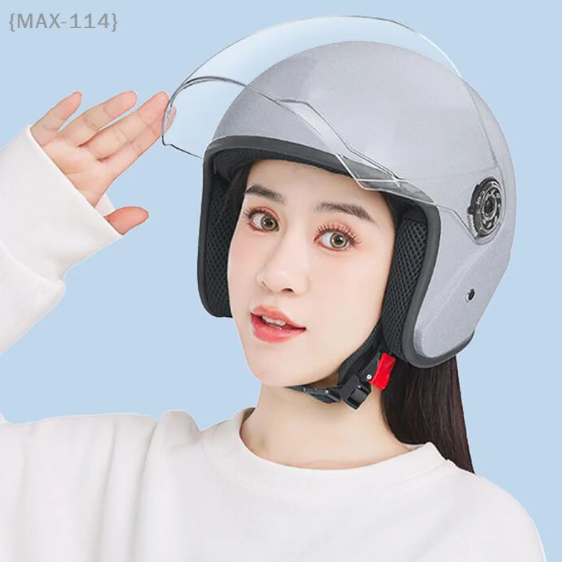 

Unisex Electric Riding Helmet (1 Piece) – Four Seasons Comfortable, Ventilated Adjustable Motorcycle Safety Helmet