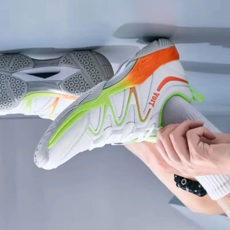 2026 Best Selling Badminton Men Shoes Anti-Slip Man Indoor Court Shoes Unisex Men Tennis Shoes Big Size 46 Table Tennis Shoe Man