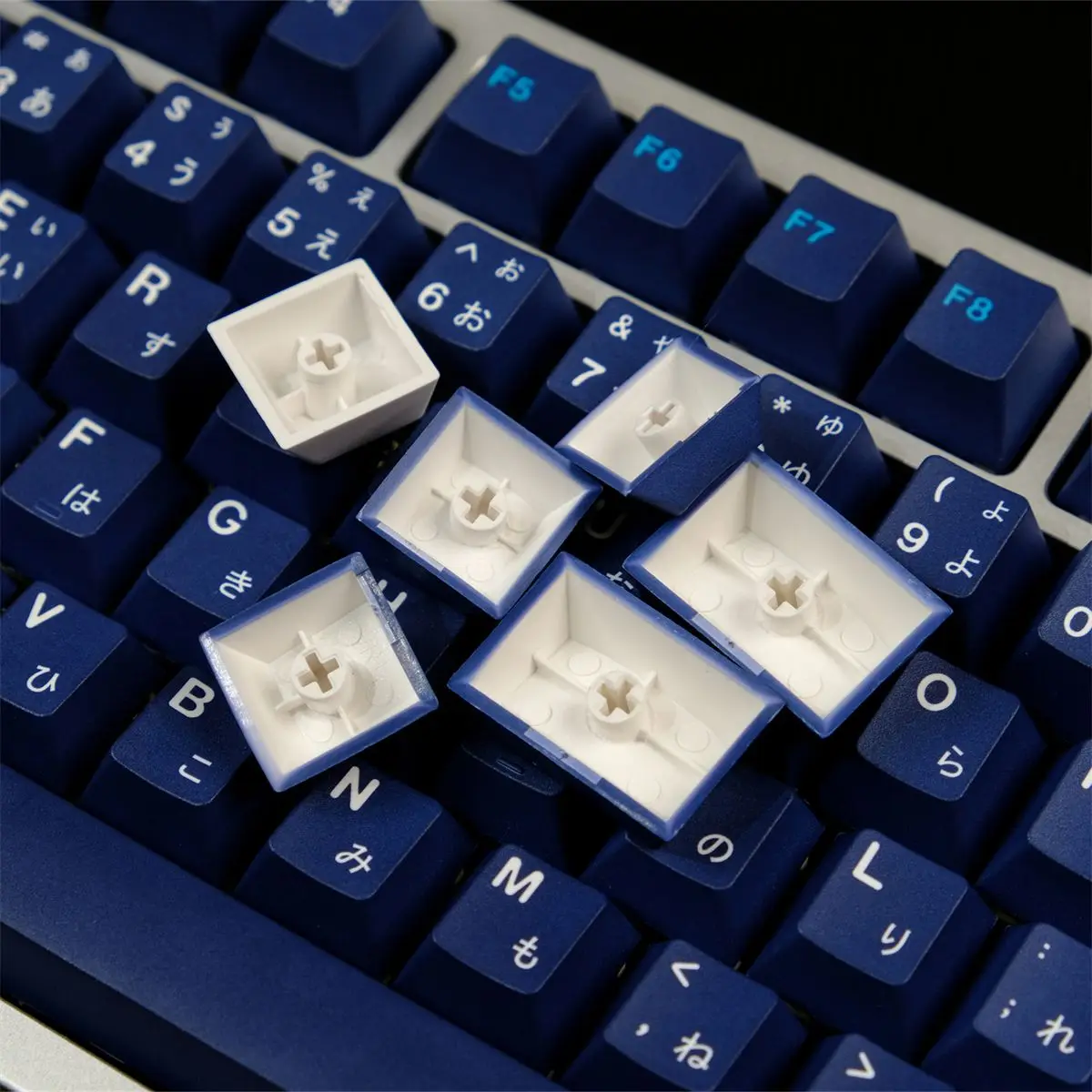 Blue moon, keycap PBT original height, hot sublimation, mechanical keyboard suitable, customized