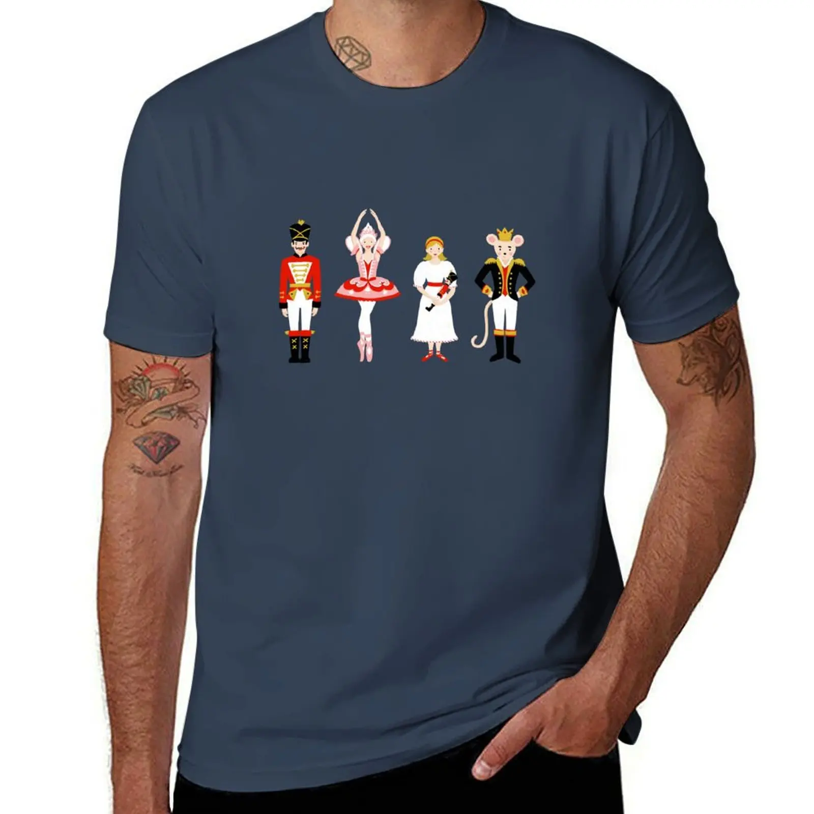 The Christmas Nutcracker Ballet Characters T-Shirt t shirts for man pack white t shirt man cotton T-Shirt