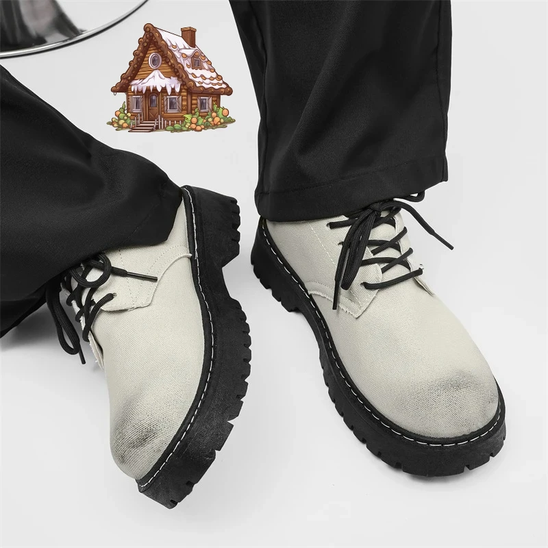 

Winter Shoes Breathable Design Style Outdoor Walking Young Handsome Shoes Versatile Daily 39-46 Thick Soled Casual Men's Shoes
