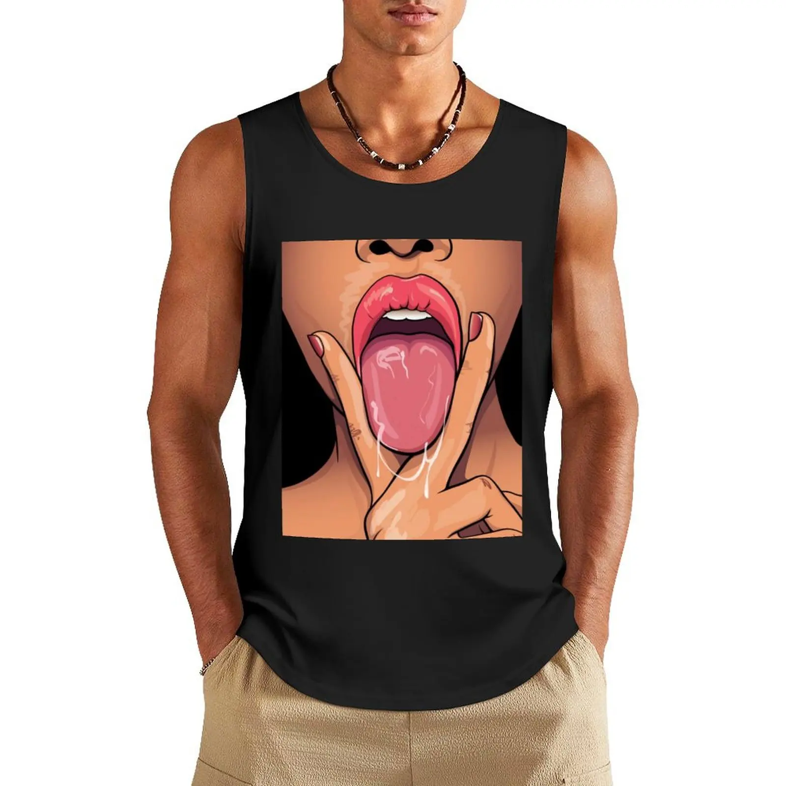 

LICKING Tank Top Sleeveless men vest men