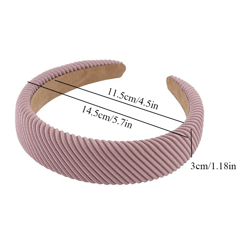 Coarse Twill Hair Hoop Hair Bands for Women Girls Solid Color Twilled Headbands Designer Wide Hairband Hair Accessories Headwear