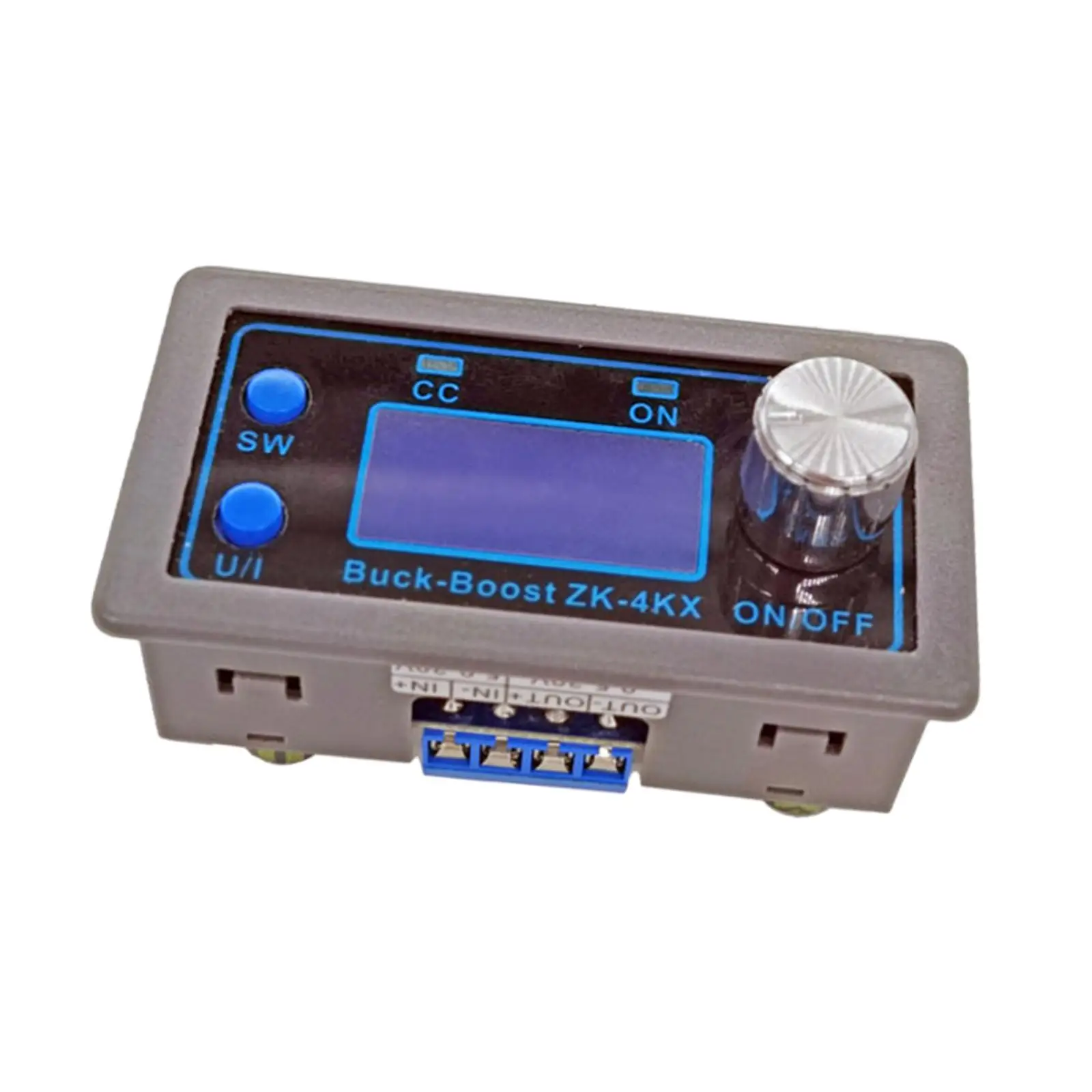 DC-DC Buck Boost Converter Regulator 0.5-30V 4A LCD Display High Performance Adjustable Power Supply Module for Solar Charging