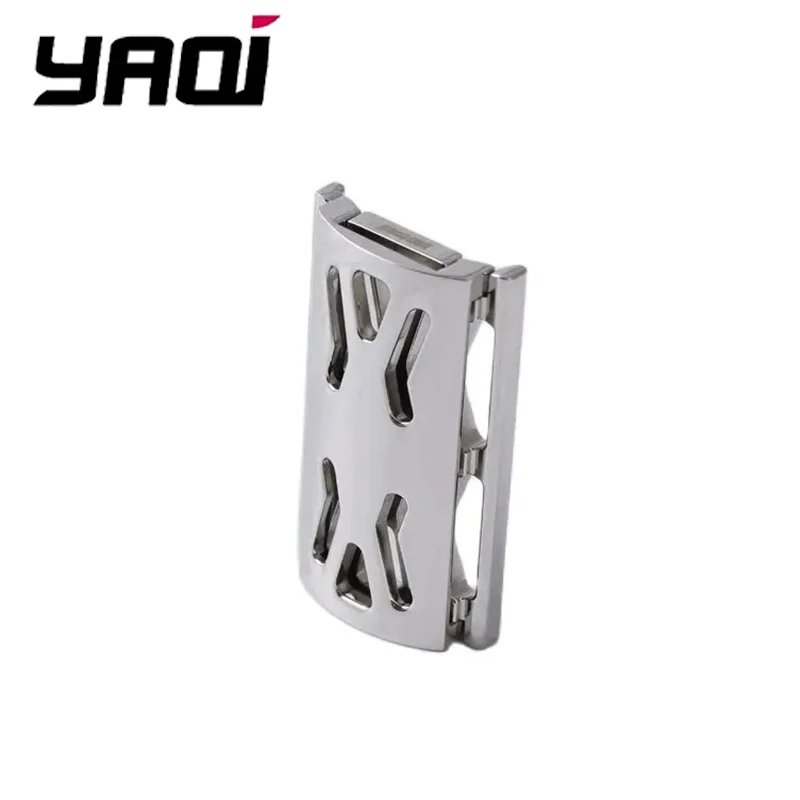 

YAQI Hollowed Sentinel ssp ( 316 Stainless Steel ）Polished Safety Razor Head for Men With 0.90mm Blade Gap Men Shaving Products
