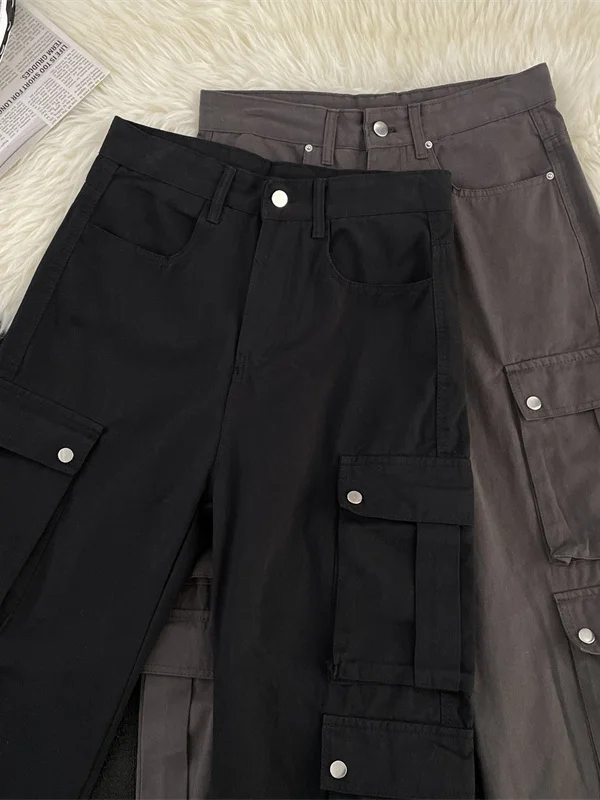 

Модные мужские брюки для спецодежды, летние сложенные солдатские брюки с талией, универсальные прямые длинные брюки для повседневных случаев