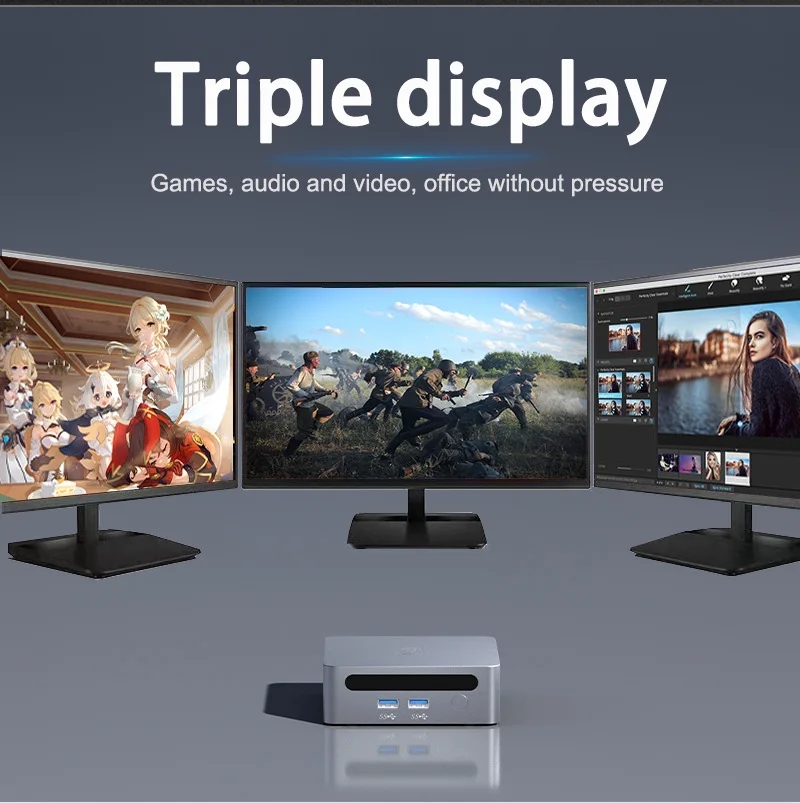 كمبيوتر صغير وحدة المعالجة المركزية AMD Ryzen 7730U 8-core 16 سلك كمبيوتر مكتبي صغير مضيف ألعاب منزلية كمبيوتر محمول مكتب الأعمال مضيف صغير