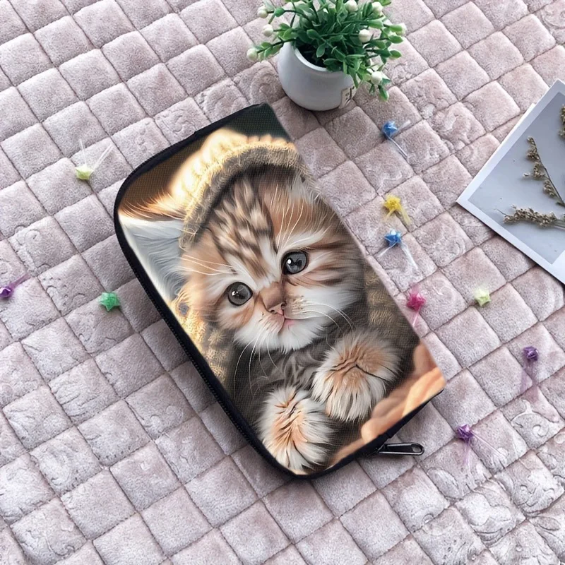 

Cosmetic Bag With Zipper Adorable Portable Makeup Pouch Print Cosmetic Bag Soft Fashionable Skincare Storage For Short Trips