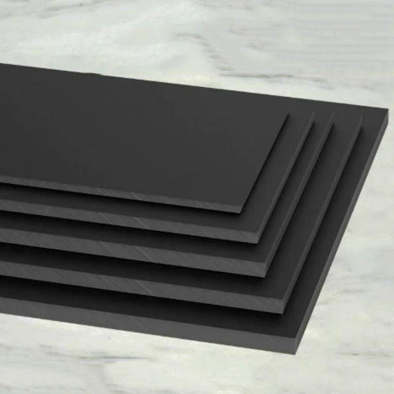 1/2/3/5Pcs Black ABS Hard Plastic Board Size 50X50mm~250X250mm Imported Flame Retardant Board Processing Customization