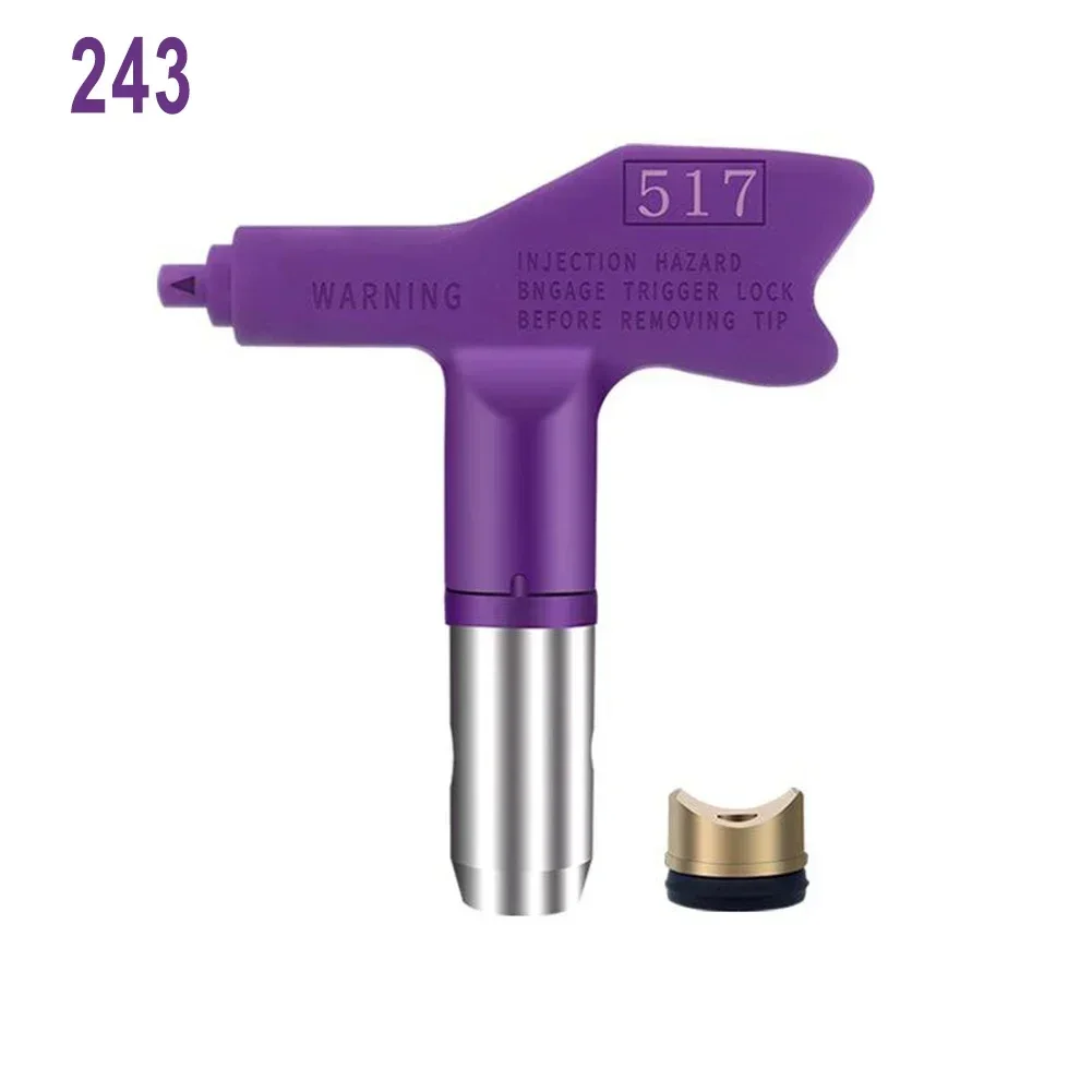 Airless Spray Tips 1 Piece Anti aging Nozzle Paint Sprayer Tool Practical Purple Tungsten Steel 2 3 4 5 6 Series