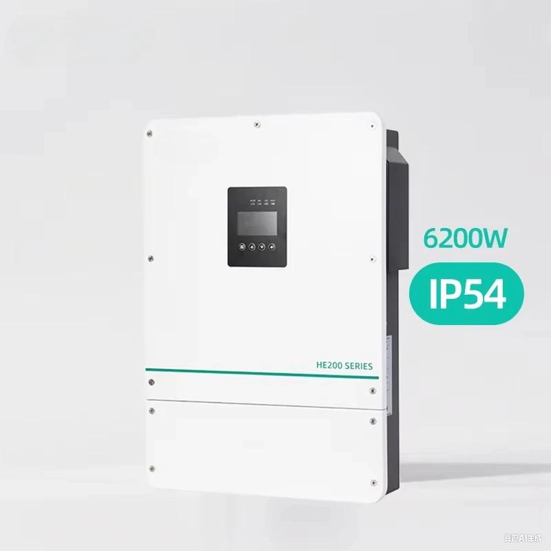 6.2KW Hybrid Solar Inverter Dual Output 50/60Hz Frequency AC Single Triple IP54 MPPT for Home Use String Inverter Application