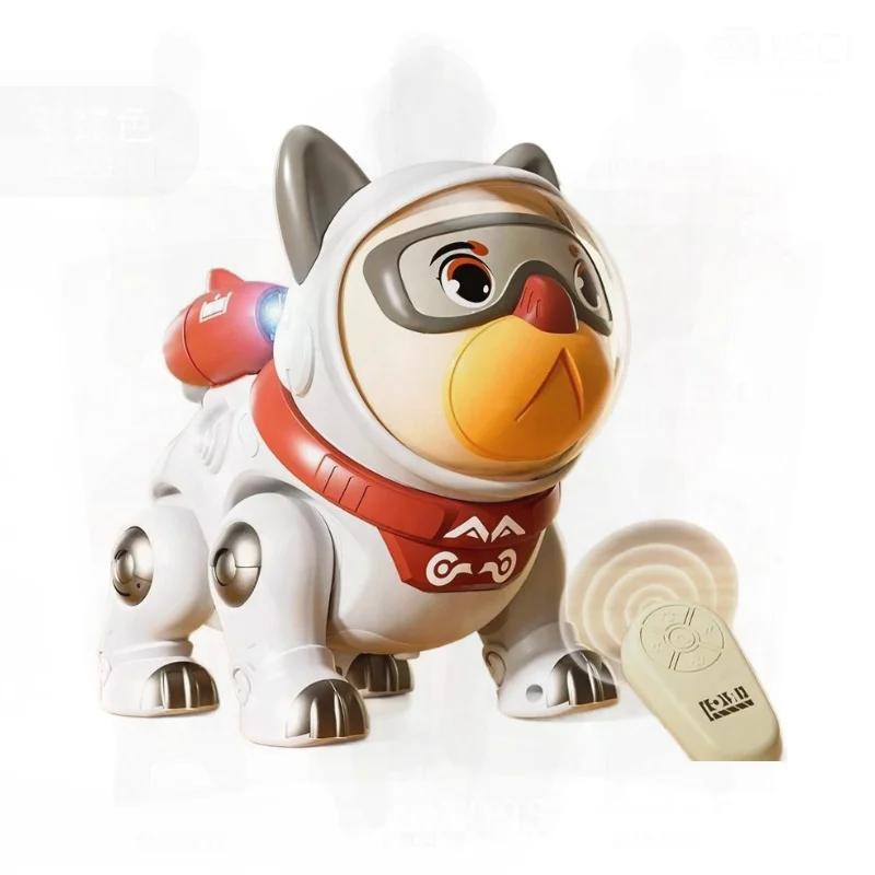 Jouet de chien Robot électrique pour chiot, éducation précoce pour enfants, animal de compagnie intelligent mécanique interactif avec son et lumière pour garçons et filles