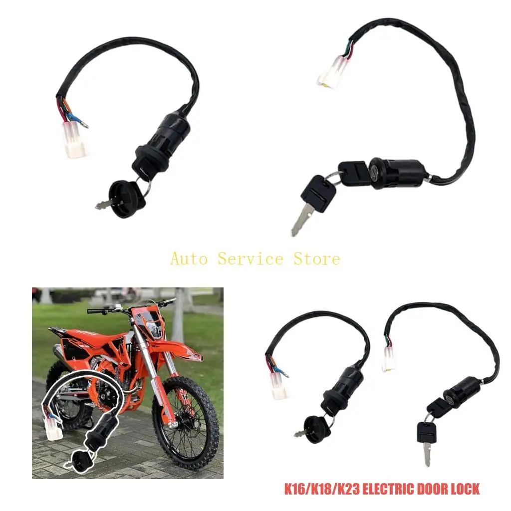 462A Replacement Ignition Switches Lock Harness 4/5 Cord for K16 K18 Motorcycles Keyed Plug Connector Service Assembly Part
