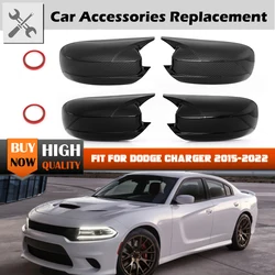 Fit For Dodge Charge 2015-2022 Car Rearview Mirror Cover Rear view Cap Side Wing Door /Trim Molding Trim Covers