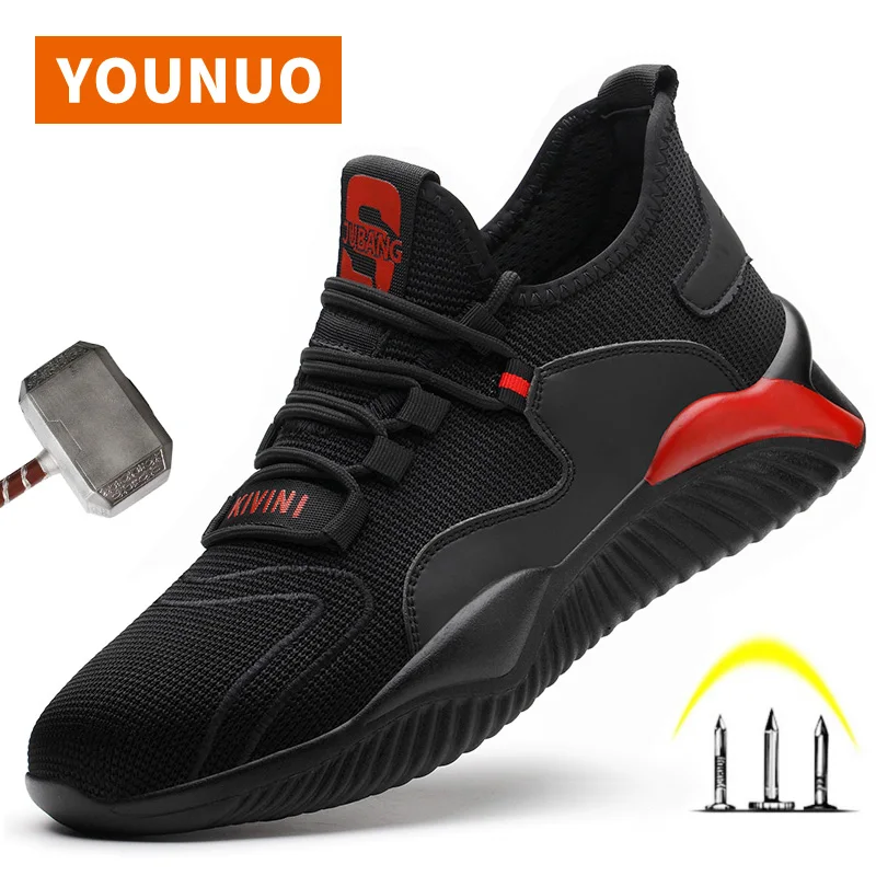 

Safety Shoes Men 2022 Work Shoes Steel Toe Boots Luxury Shoes Anti-smash and Anti-puncture