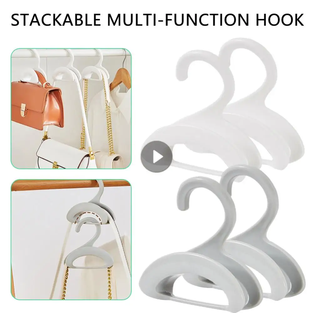 Simples Multi-funcional Saco Gancho, Cabide, Tie Rack, Pendurado Saco Rack, pode ser sobreposto, Guarda-roupa, Prego Livre