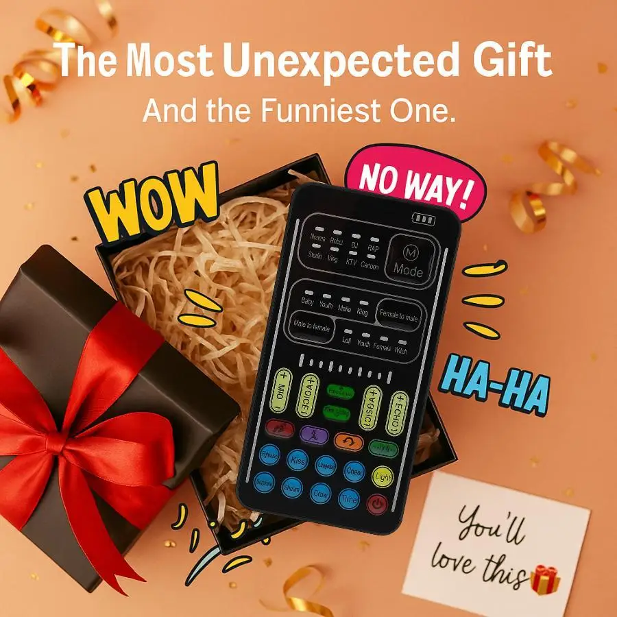 

I9 Multifunctional Voice Changer - Compact Sound Card for Gamers & Anchors | Easy Setup