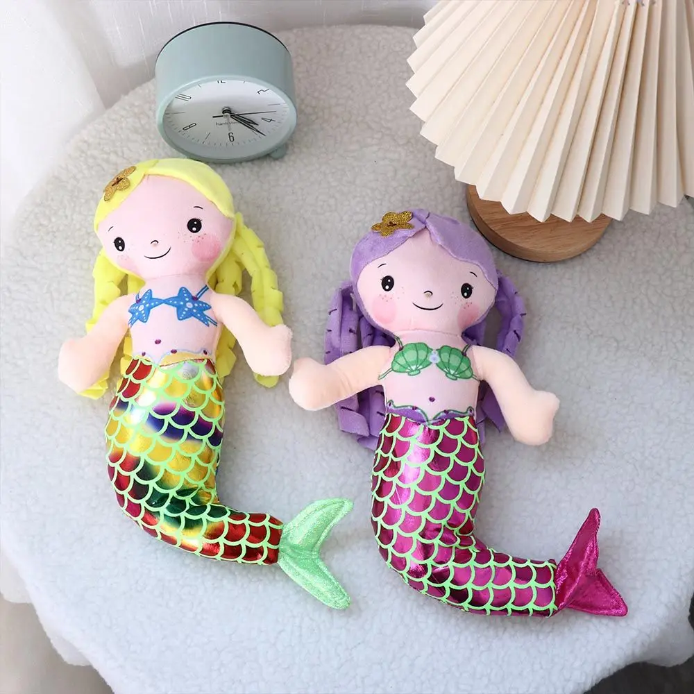 Children Cute Mini Accompany Sleeping Doll Doll Pillow 30cm Stuffed Toys Cartoon Animal Mermaid Plush Toy Princess Ragdoll