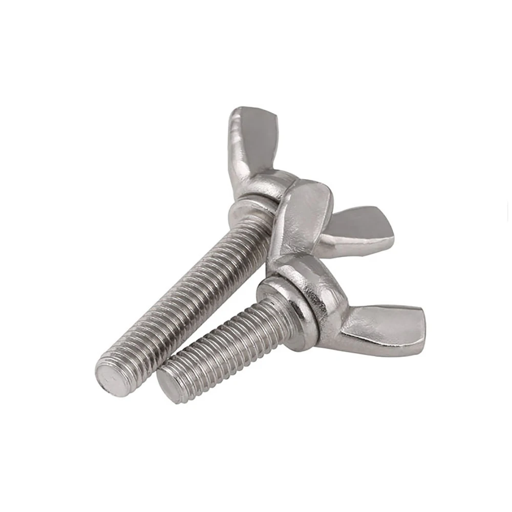 Weiyi 3/16-24 BSW 1/4-20 5/16-18 UNC DIN316 SUS304 A2 Edelstahl-Flügelschrauben, handfest anzuziehende Schmetterlingsbolzen für DIY-Projekte – Detail 3