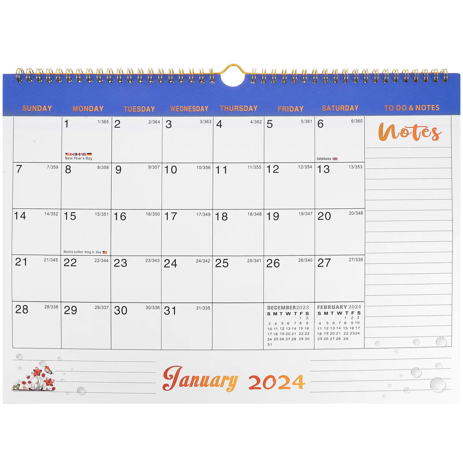 

Wall Calendar Monthly Planning Hanging Calendar For Home Office Daily Organizer Smooth Surface Household Supply Decor