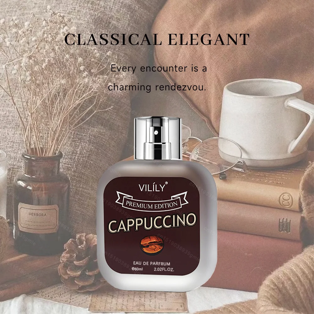 

60ml Original Charming Men's Perfume Mixed Gourmet Woody Eau De Toilette Vitality Coffee Coconut Natural Fragrance Spray