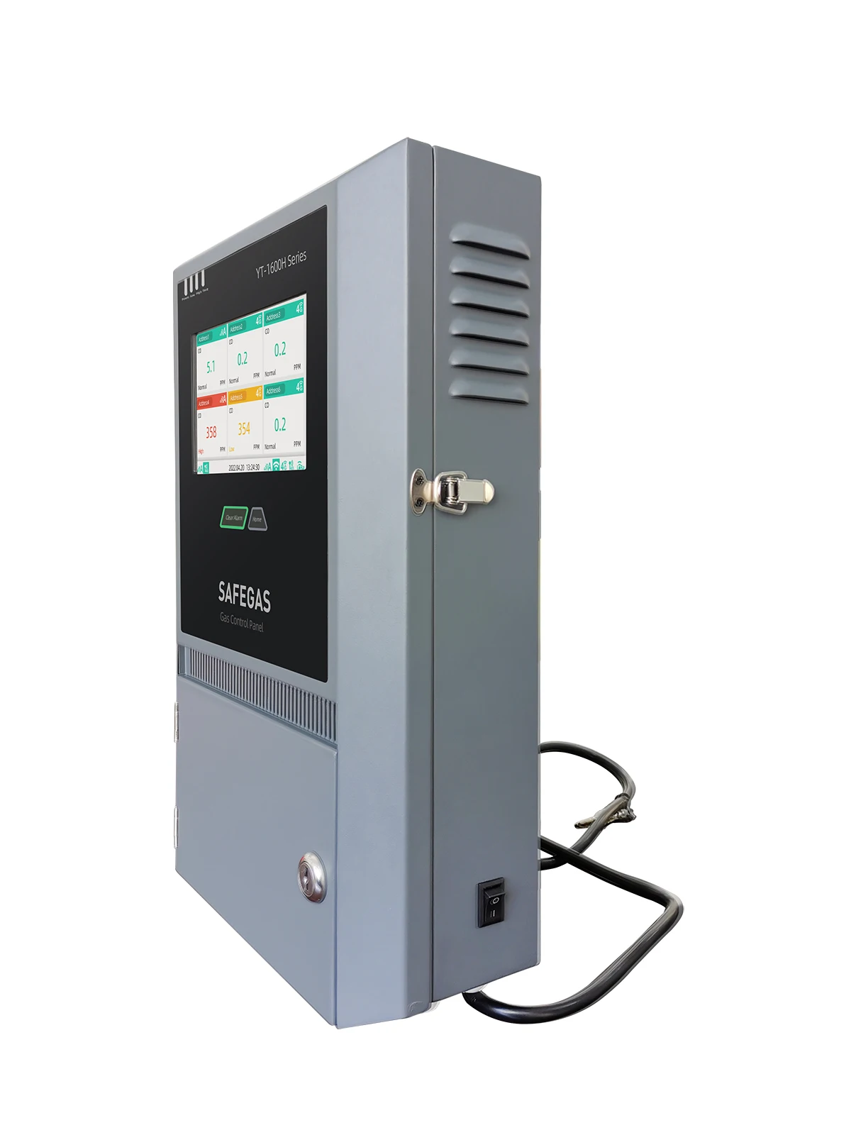 Gasbedienfeld 32-Kanal-Controller 4-20 mA Modbus mit Alarmriegel-Hemmungsfunktion