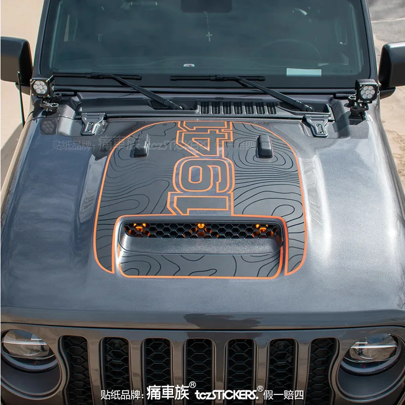 

FOR Jeep wrangler Rubicon 392 Head Car sticker Body appearance modification Fashion sport Vinyl Decal