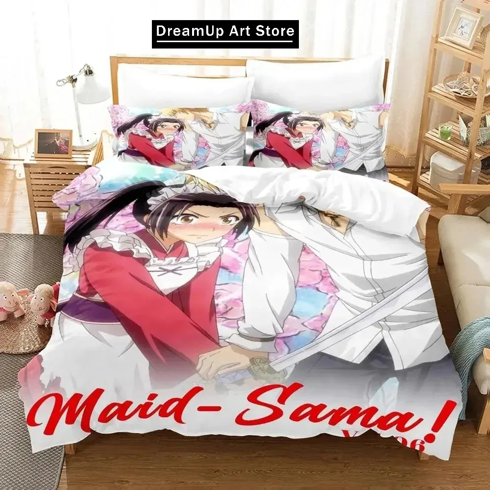 Anime Kaichou wa Maid-sama Usui Takumi Misaki Bedding Set Boys Girls Twin Queen Full Size Duvet Cover Pillowcase Bed Adult