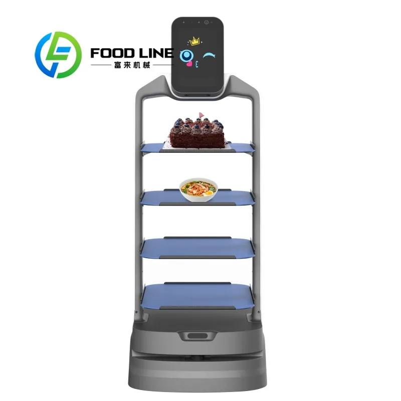 

Automatically opens 47/62/68-inch extra-large dual-ventilation food delivery robot, four layers, large capacity.