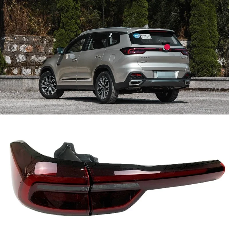 

For Chery Tiggo 8 rear tail light assembly 2018 2019 2020 smoked black turn signal brake light reversing light rear fog light