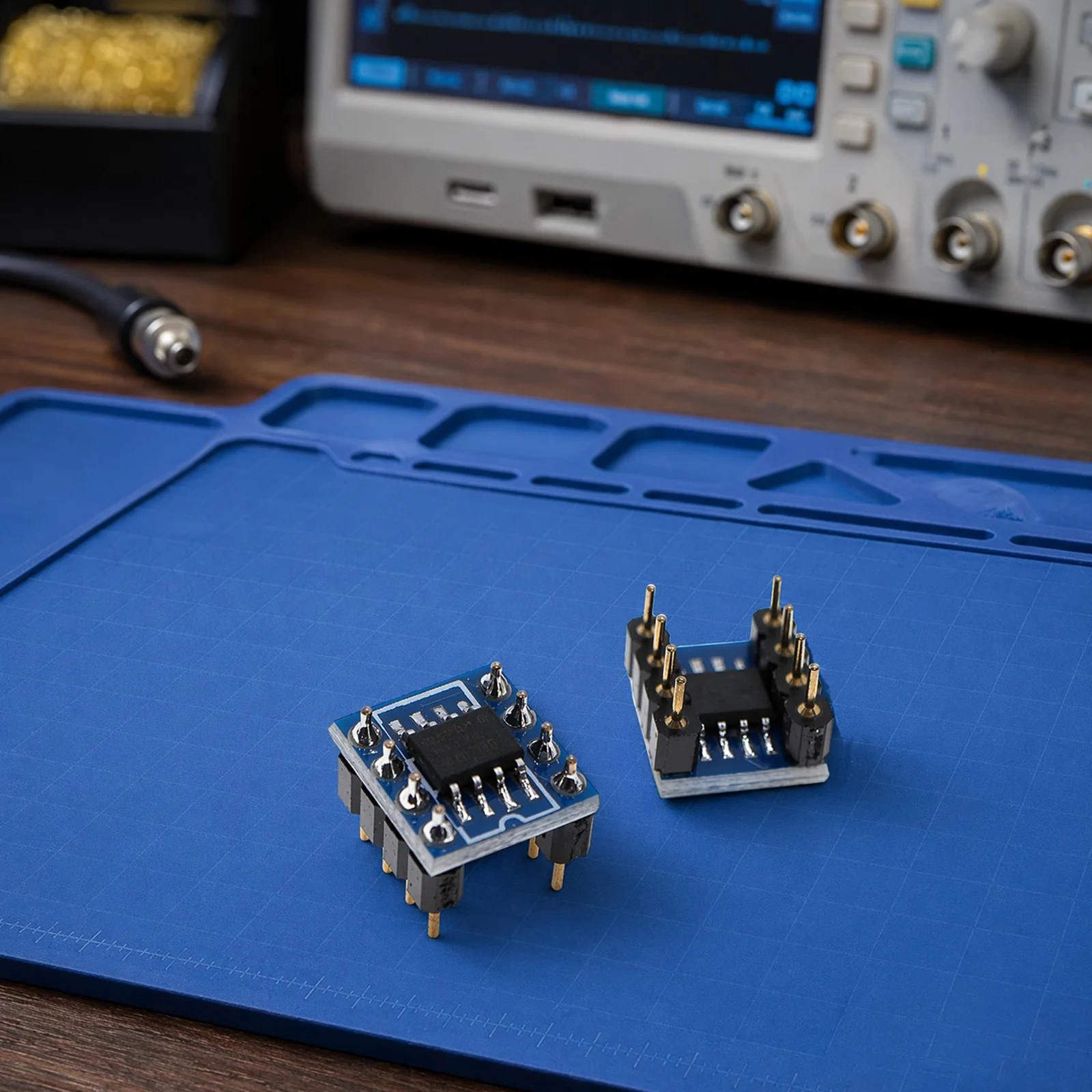 OPA627AU Op Amp DIP Adapter Board Single to Dual PCB Module Converter 15x10mm Matched Pair Audio Upgrade
