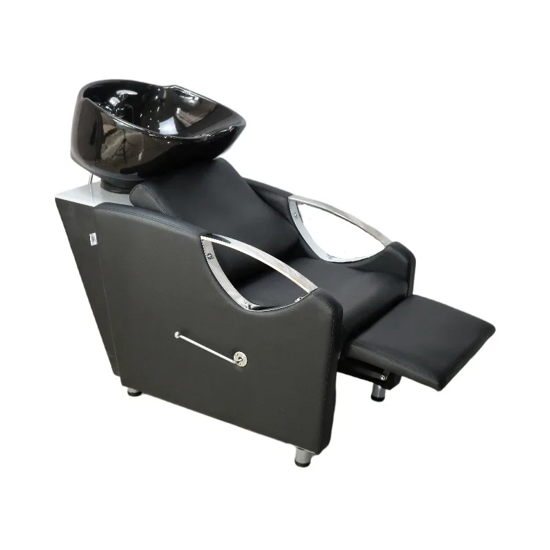 Wholesale Backwash Shampoo Chair With Ceramic Bowl Shampoo Bed for Sale