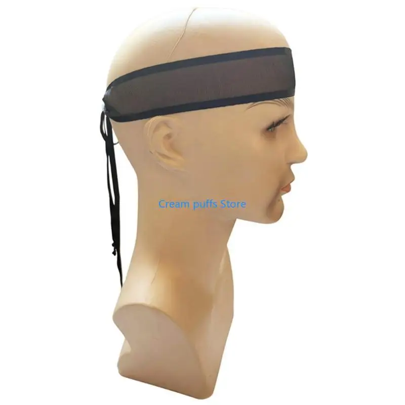 50LE Outdoor Adventure Black Costume Hat Hollow Woven Hat Polyester Ancient Look